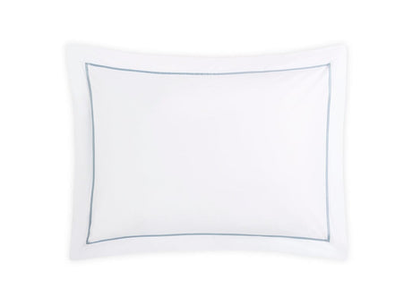 Pillow Sham - Gatsby Hazy Blue Bedding - Giza Percale Cotton Bed Linens