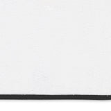 Swatch of Giza Towels with Black Trim by Matouk | Luxury 100% Cotton Towels at Fig Linens and Home