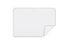 Bath Mat - Matouk White Giza Tub Mat with Sterling Gray Trim
