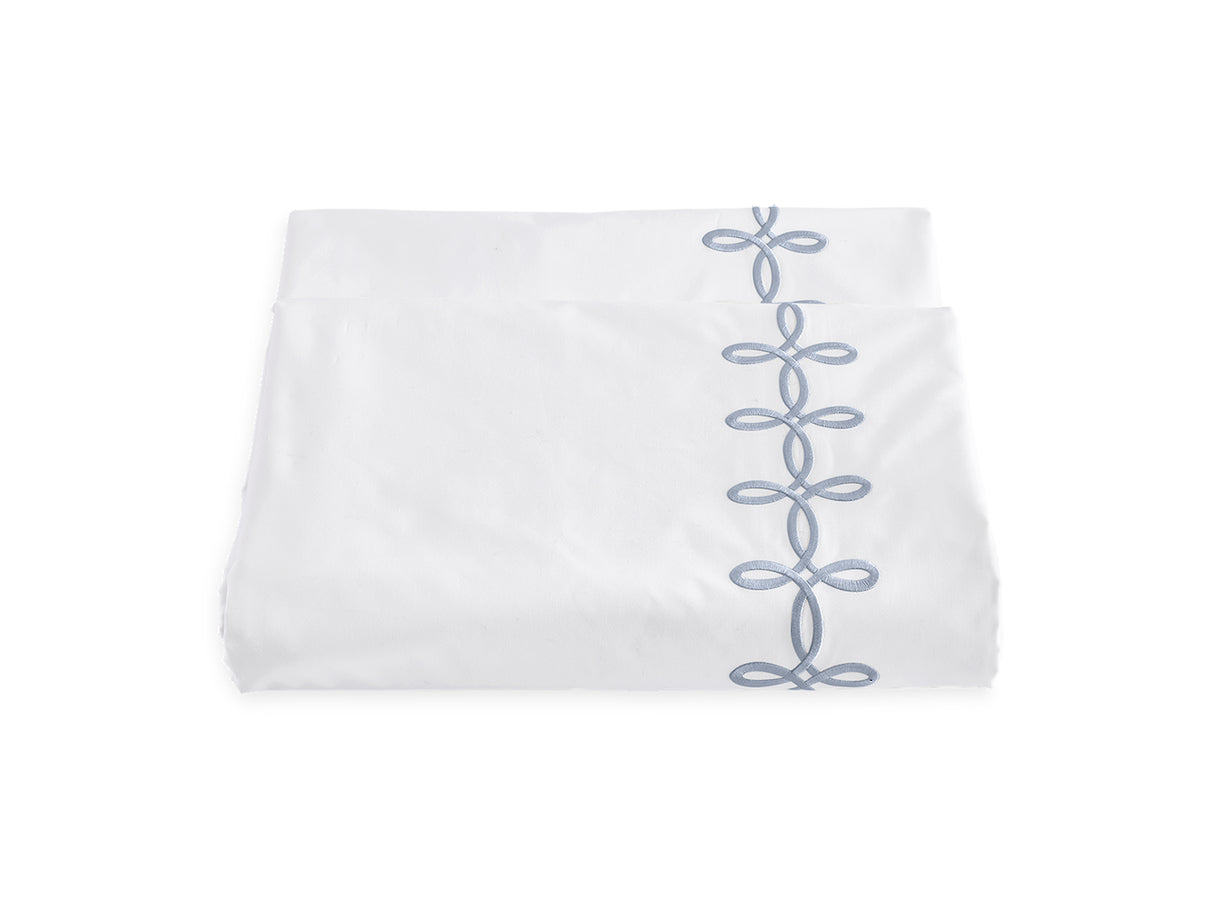 Duvet Cover - Gordian Knot Wedgwood Percale Bedding by Matouk at Fig Linens and Home