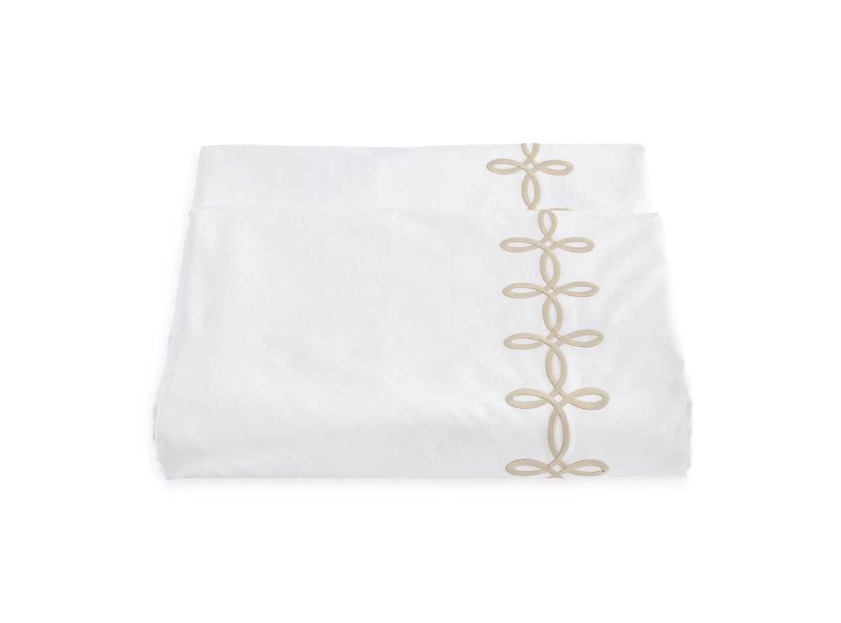 Duvet Cover - Gordian Knot Truffle Percale Bedding by Matouk at Fig Linens and Home