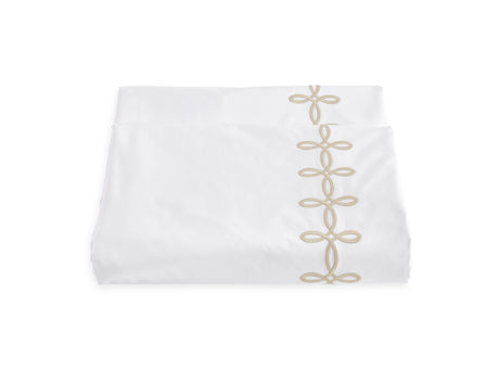 Duvet Cover - Gordian Knot Truffle Percale Bedding by Matouk at Fig Linens and Home