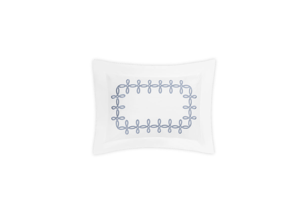 Boudoir Sham - Gordian Knot Wedgwood Percale Bedding by Matouk at Fig Linens and Home
