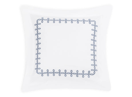 Euro Sham - Gordian Knot Wedgwood Percale Bedding by Matouk at Fig Linens and Home