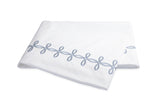 Flat Sheet - Gordian Knot Wedgwood Percale Bedding by Matouk at Fig Linens and Home