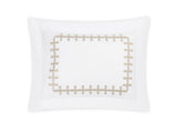 Pillow Sham - Gordian Knot Truffle Percale Bedding by Matouk at Fig Linens and Home