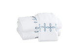 Gordian Knot Towels in Hazy Blue | Matouk Bath at Fig Linens and Home
