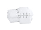 Gordian Knot Towels in Silver | Matouk Bath at Fig Linens and Home