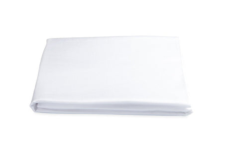 Matouk Grace White Fitted Sheet - Giza Sateen Talita -  Fig Linens and Home