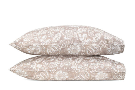 Matouk Schumacher Pillowcases - Granada Dune Standard Case Pair at Fig Linens and Home
