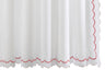 Shower Curtain - Matouk India Pique Shower Curtain Blush at Fig Linens and Home | Bath Boutique