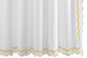 Shower Curtain - Matouk India Pique Shower Curtain Lemon at Fig Linens and Home | Bath Boutique