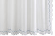Shower Curtain - Matouk India Pique Shower Curtain Pool at Fig Linens and Home | Bath Boutique