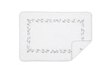 Matouk Jasmine Giza Bath Tub Mat in Cloud Embroidery at Fig Linens and Home