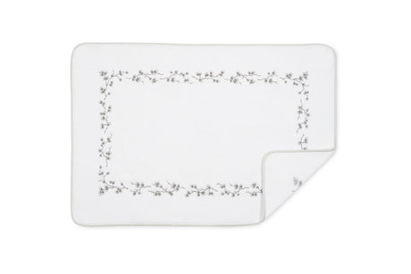 Matouk Jasmine Giza Bath Tub Mat in Cloud Embroidery at Fig Linens and Home