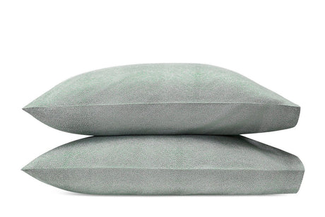 Matouk Jasper Pillowcases Pair at Fig Linens and Home Grass Green