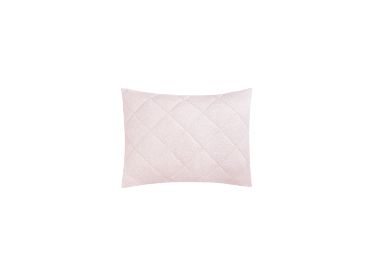 Matouk Jasper Quilted Boudoir Sham in Peony Pink at Fig Linens and Home