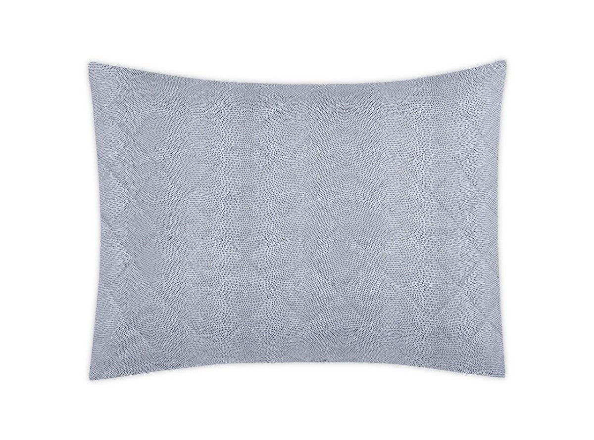Matouk Jasper Quilted - Steel Blue Quilted King Sham at Fig Linens and Home