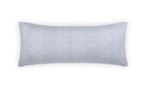 Matouk Jasper Quilted - Hazy Blue Quilted Lumbar Pillow Cover at Fig Linens and Home