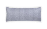 Matouk Jasper Quilted - Steel Blue Quilted Lumbar Pillow Cover at Fig Linens and Home