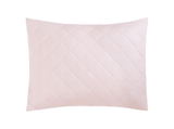Matouk Jasper Quilted Pillow Sham in Peony Pink at Fig Linens and Home