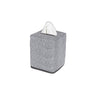 Jasper Tissue Box Cover in Charcoal by Matouk | Bathroom accessories at Fig Linens and Home