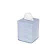 Jasper Tissue Box Cover in Hazy Blue by Matouk | Bathroom accessories at Fig Linens and Home