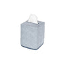 Jasper Tissue Box Cover in Steel Blue by Matouk | Bathroom accessories at Fig Linens and Home
