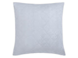 Matouk Jasper Quilted - Hazy Blue Quilted Euro Sham at Fig Linens and Home