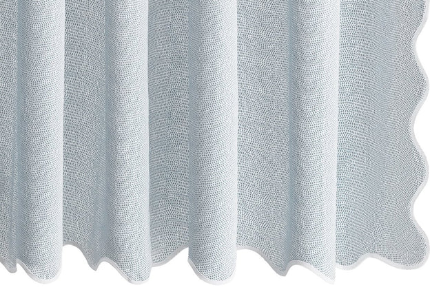 Jasper Shower Curtain 72 x 72 Hazy Blue | Matouk at Fig Linens and Home 