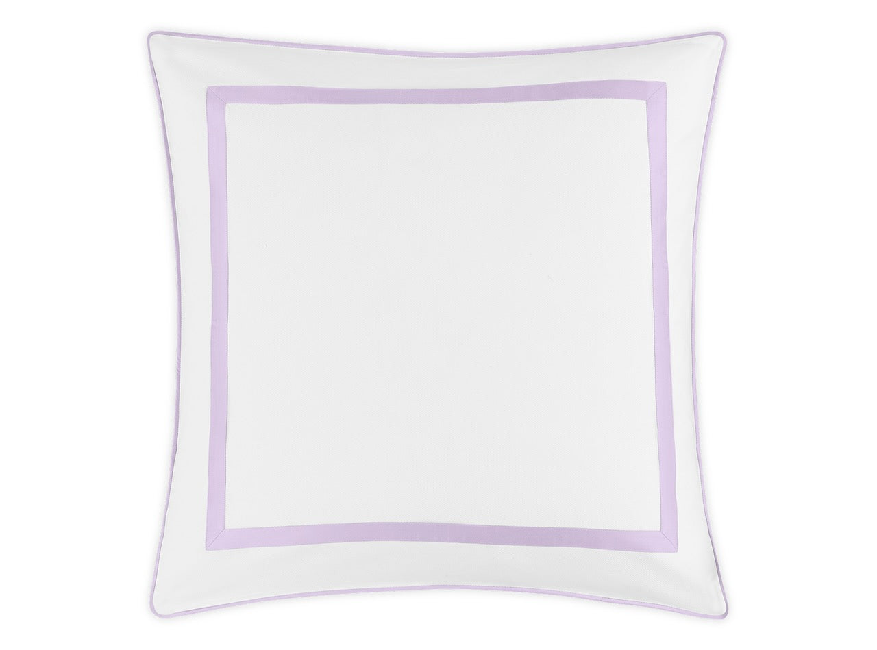 Matouk Louise Pique Euro Sham 27 x 27 Violet - M173 at Fig Linens and Home