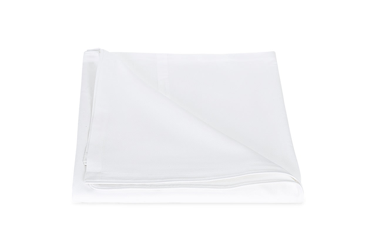 Matouk Louise Pique King Duvet Cover 108 x 96 White - M173 at Fig Linens and Home