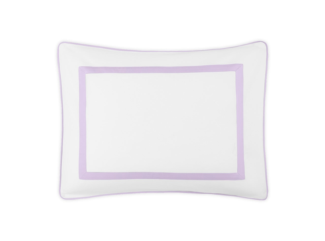 Matouk Louise Pique Standard Sham 21 x 27 Violet - M173 at Fig Linens and Home