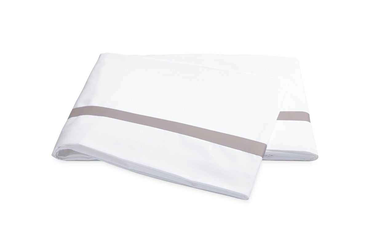 Matouk Bedding -  Lowell Deep Lilac Flat Sheet at Fig Linens and Home