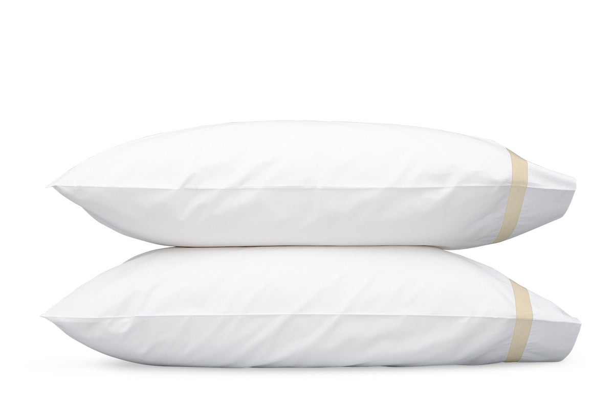 Matouk Bedding -  Lowell Dune Pillowcases Pair at Fig Linens and Home