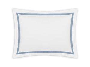 Pillow Sham - Matouk Lowell Hazy Blue Bedding at Fig Linens and Home