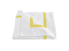 Matouk Bedding - Lowell Lemon Yellow Duvet Cover at Fig Linens and Home