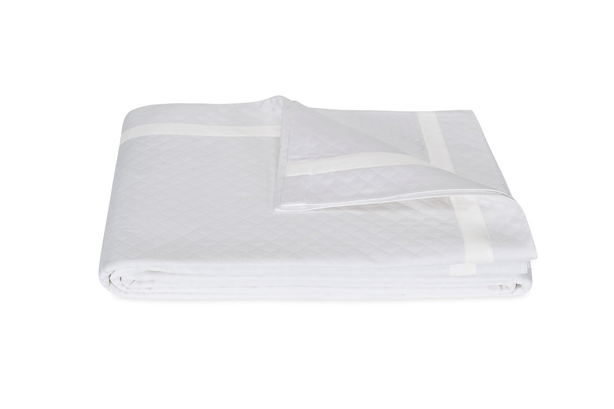 Matouk Matouk Lowell Matelassé Bone - King Coverlet 112 x 97 Bone at FIG LINENS AND HOME - 1
