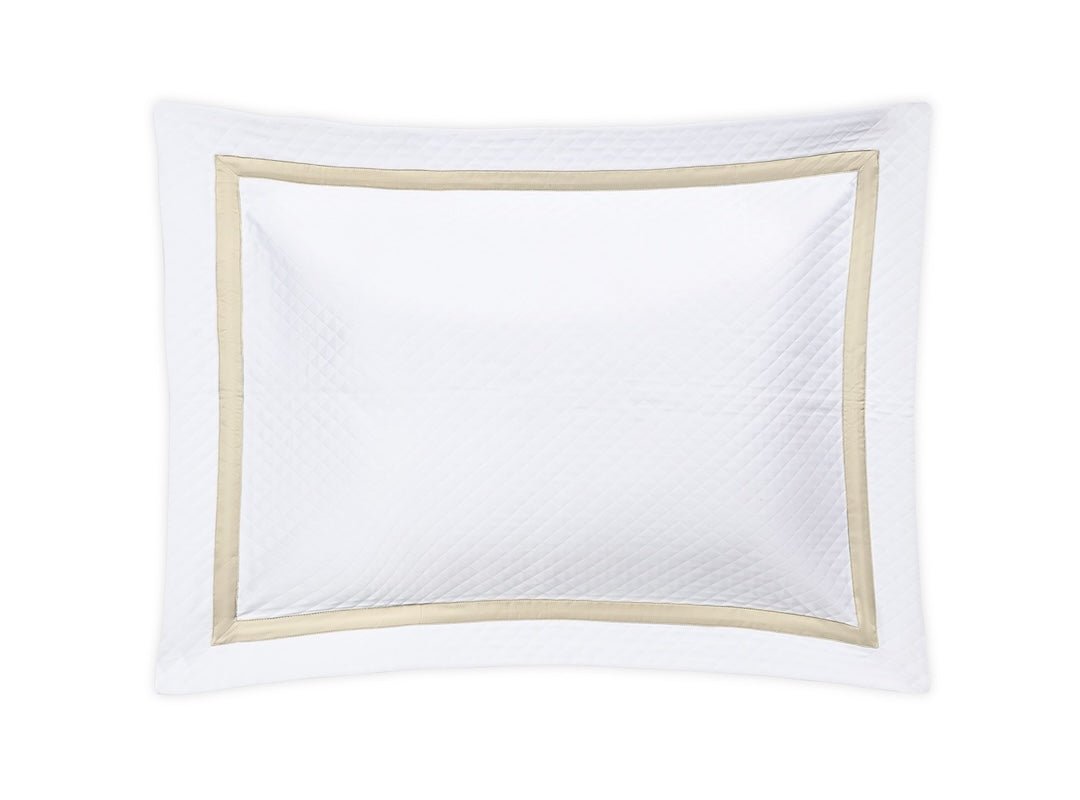 Matouk Matouk Lowell Matelassé Dune - King Sham 21 x 36 Dune at FIG LINENS AND HOME - 2