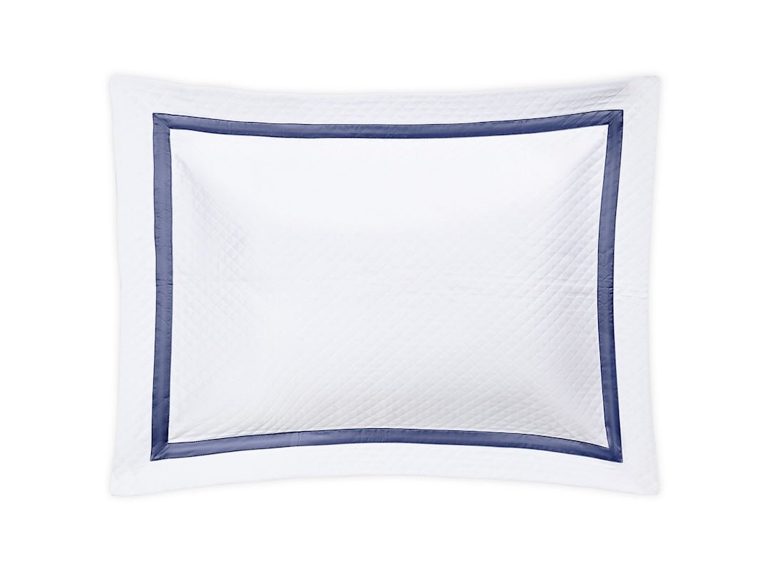 Matouk Matouk Lowell Matelassé Steel Blue - Euro Sham 27 x 27 Steel Blue at FIG LINENS AND HOME - 2