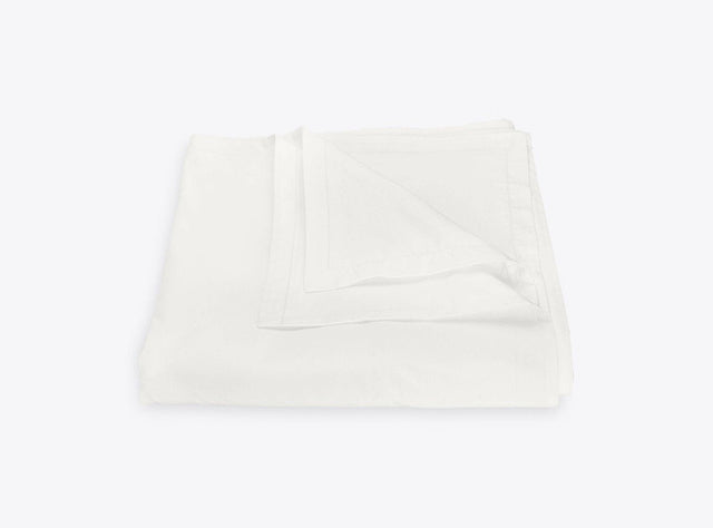 Matouk Luca Satin Stitch Bone Duvet Cover | Fig Linens