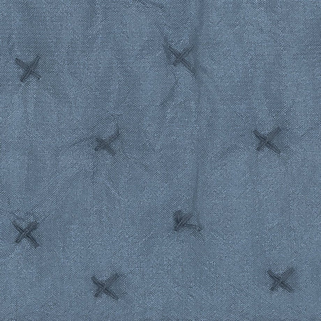 Fabric Swatch of Silk Quilts - Margaret Evening Blue Silk Bedding by Matouk 