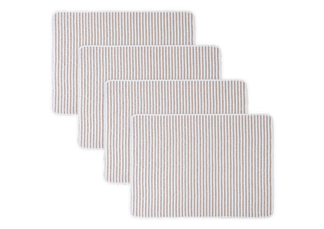 Matouk Matteo Quilted Placemats Bark at Fig Linens and Home
