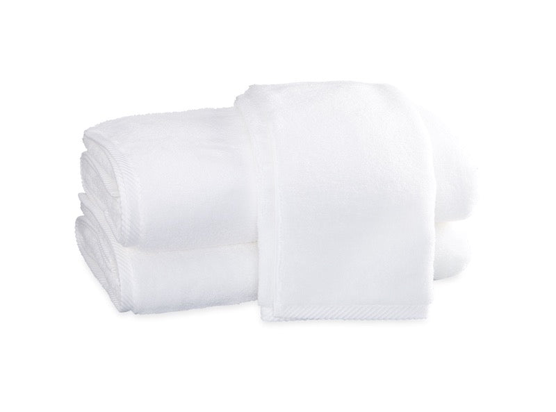 Milagro White Towels at Fig Linens and Home - Matouk Bath Towels