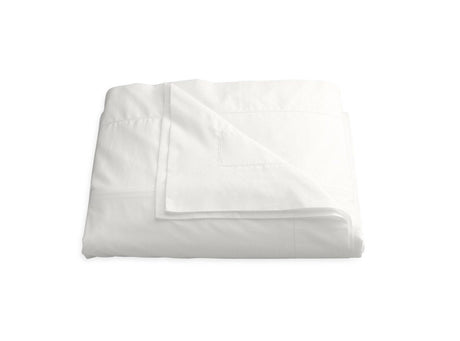 Milano Hemstitch Bone Duvet Cover | Matouk Percale at Fig Linens