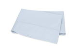 Matouk Milano Hemstitch Flat Sheet  Fig Linens and Home - Color Sky Blue