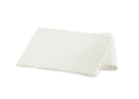 Milano Hemstitch Ivory Flat Sheet | Matouk Percale at Fig Linens
