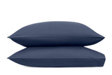 Matouk Milano Hemstitch Pillowcases  Fig Linens and Home - Color Steel Blue