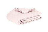 Quilted Coverlet - Matouk Percale Milano Blush Pink Quilted Bedding at Fig Linens and Home