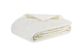 Quilted Coverlet - Matouk Percale Milano Ivory Quilted Bedding at Fig Linens and Home